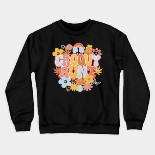 Groovy Aunt Shirt, Hippie Aunt Crewneck Sweatshirt